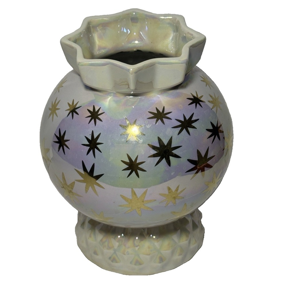 Anthropologie Vase Breena Petal Pink Ceramic Anthro Whimsical Celestial Decor